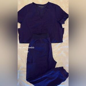 Women's Purple Mandala Scrubs Set